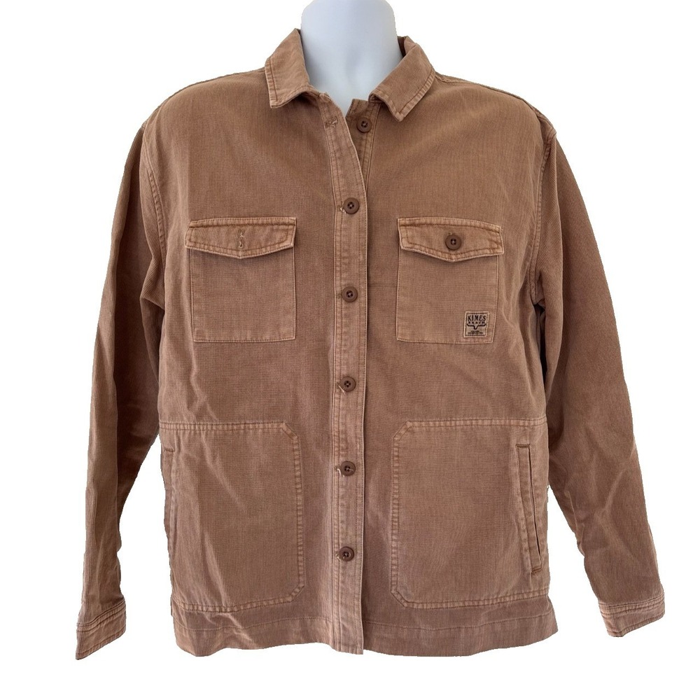 Kimes Ranch Shacket Large Cloverleaf Corduroy Shirt Jacket Western cowgirl Rodeo